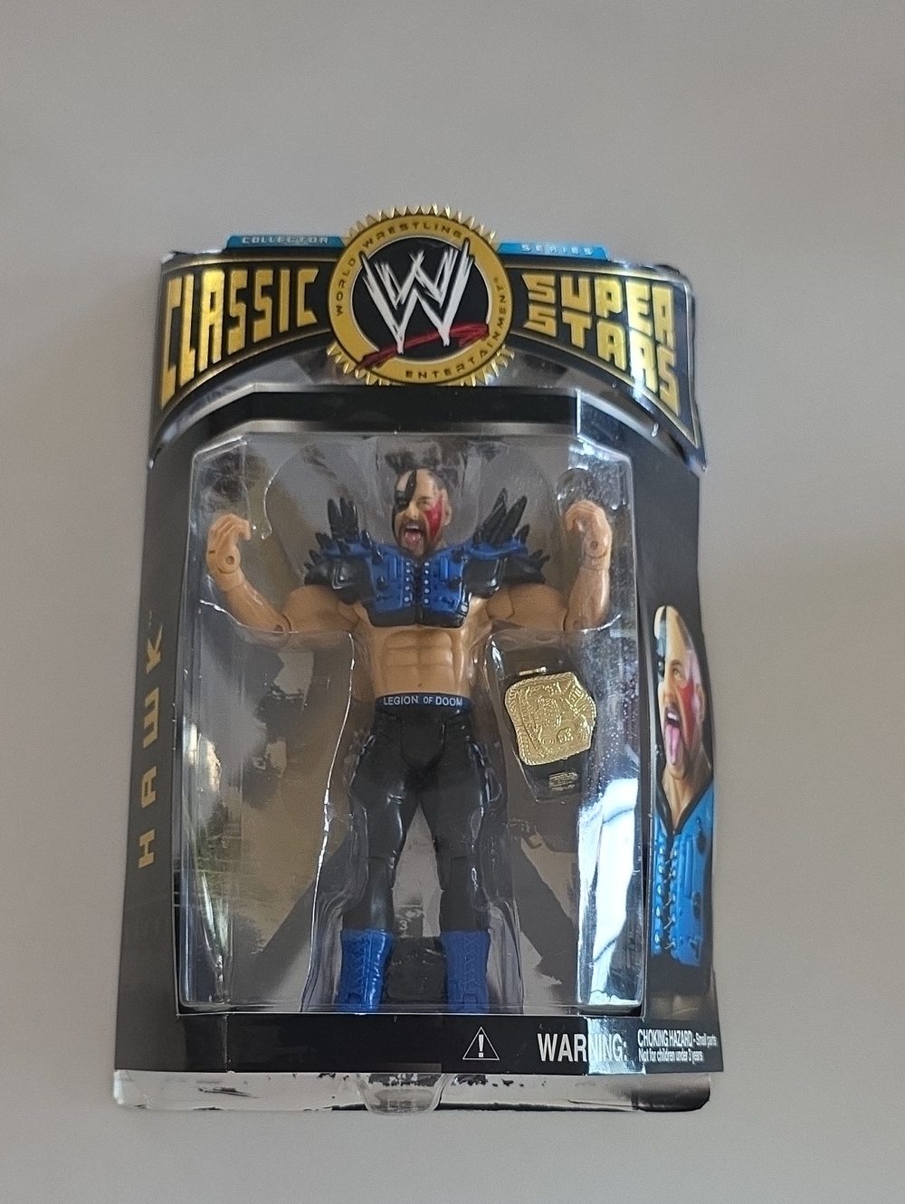 WWE Jakks Classic Superstars Series 6 Road Warrior Hawk Action Figure MOC MIB 20